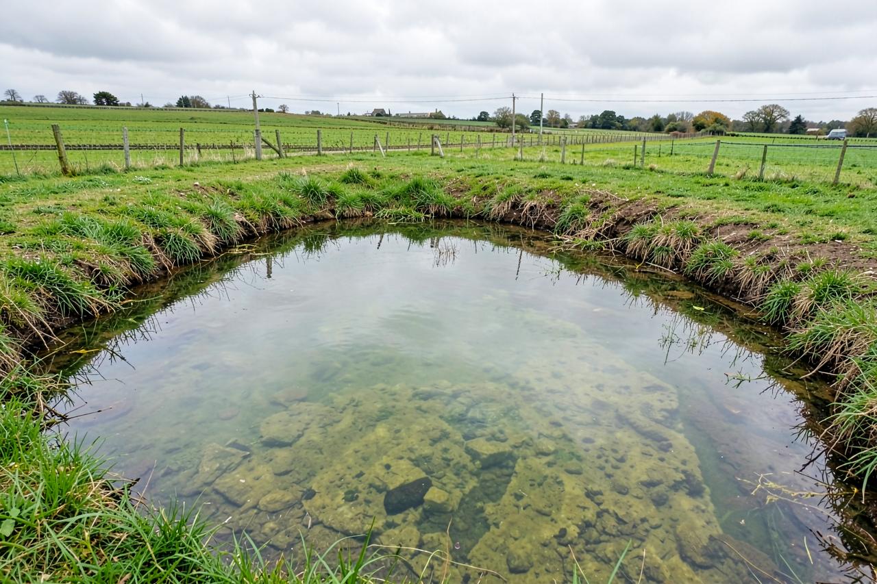 Agricultural Holding Pond after restoration