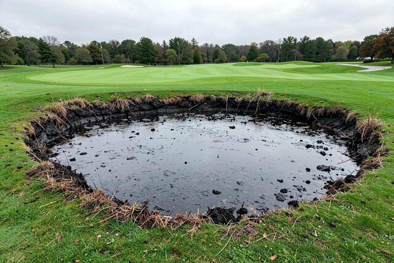 Golf Course Hazard before restoration